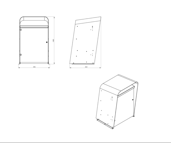 Ceora Home Garage box dimensions